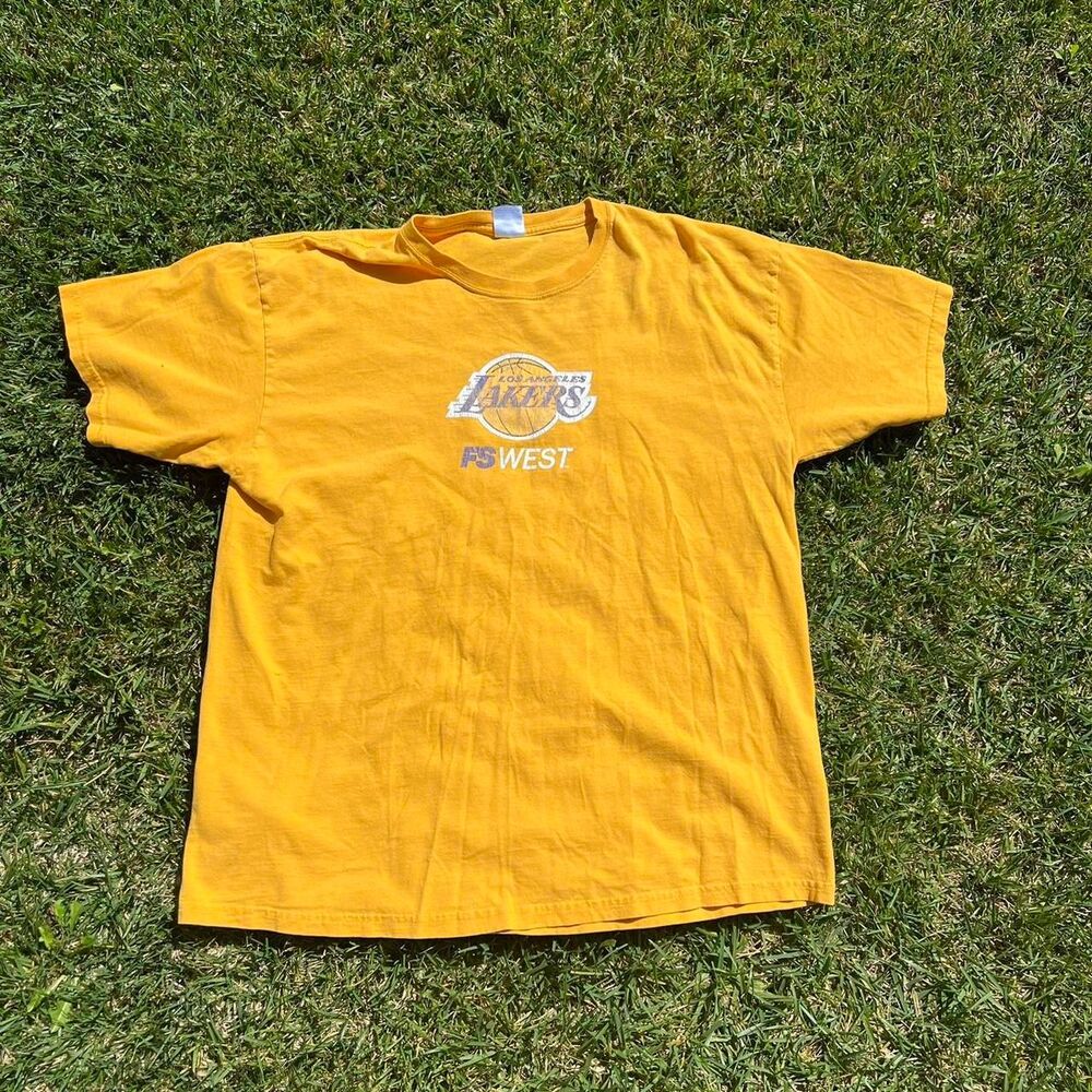 2000s Lakers promo tee jack n the box y2k mens size xl